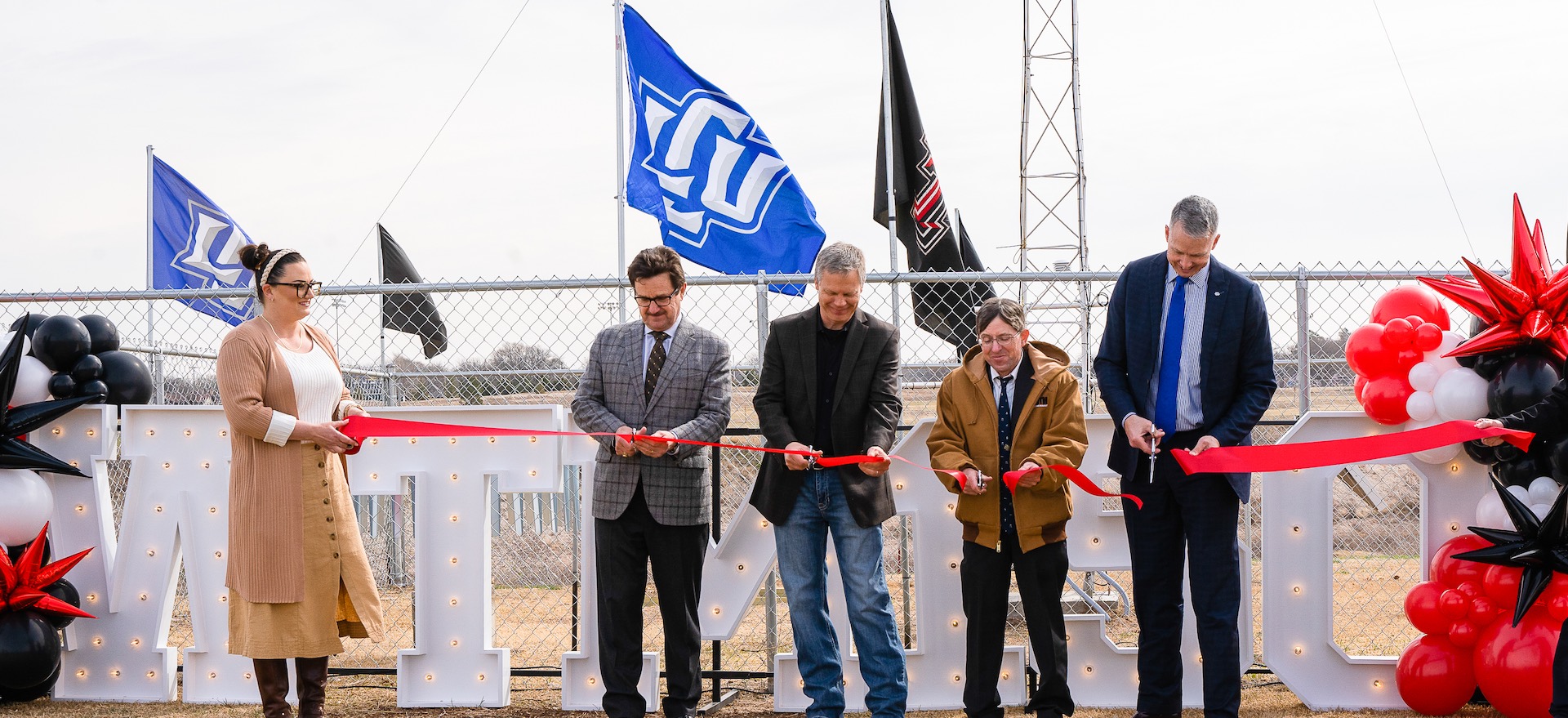 Ribbon cutting of the installment of the 150 mesonet station 