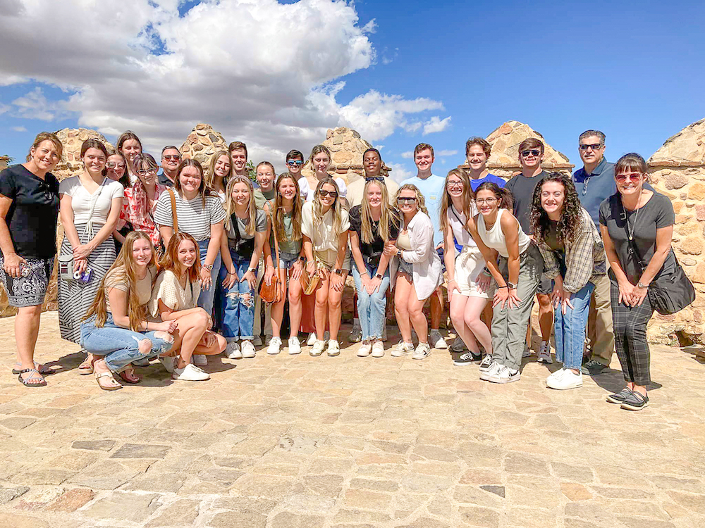 LCU's 2022 group on the walls of Avila