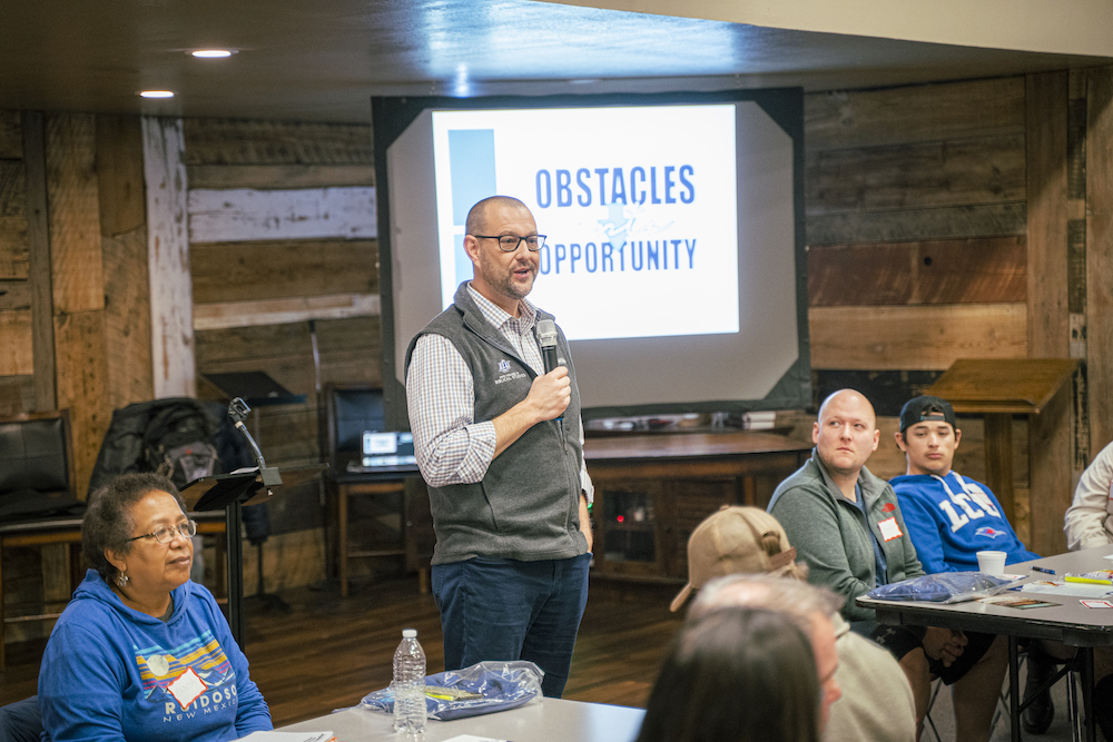 Dr. Cary speaking at On the Go in Ruidoso, NM.