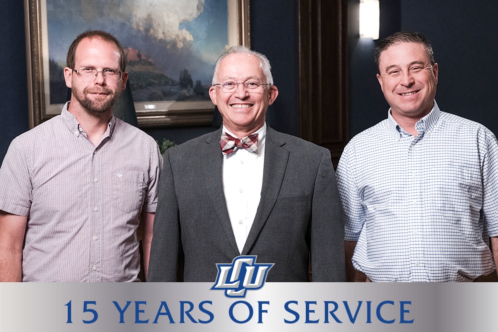 faculty and staff celebrating 15 years of service