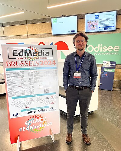 Dr. Richardson presented his research at the EdMedia conference in Brussels.