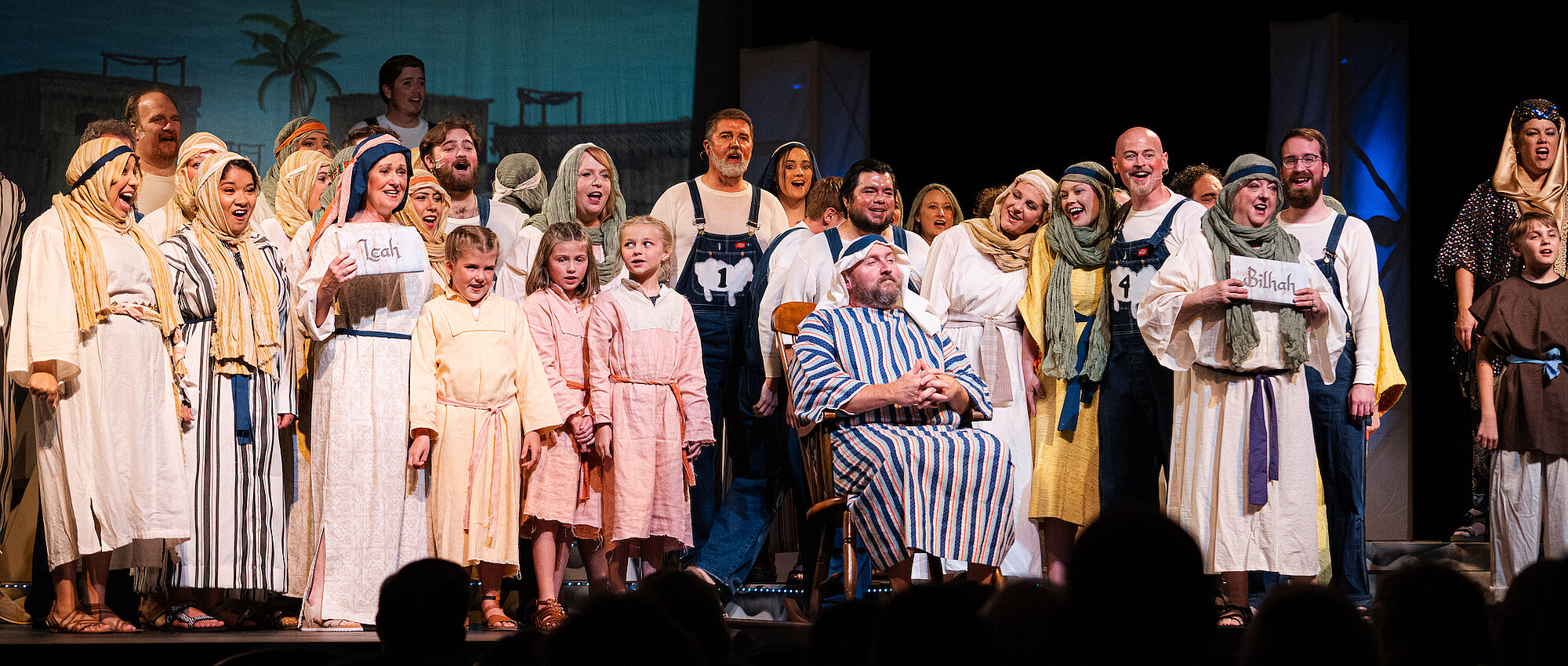 The whole cast of the summer musical play