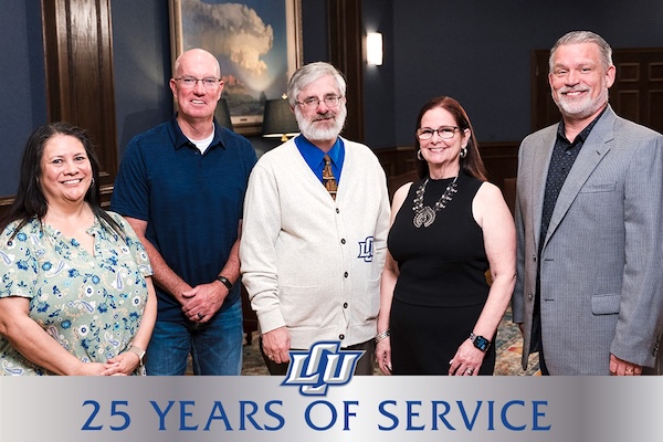 the twenty five years of service awardees who attended the banquet evening
