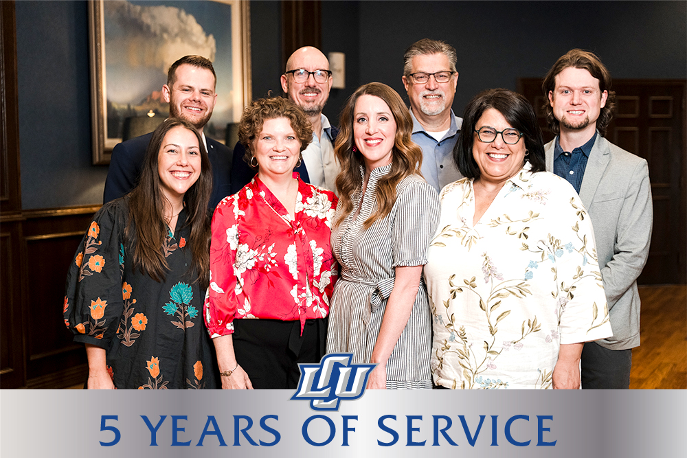 the five years of service awardees who attended the banquet evening