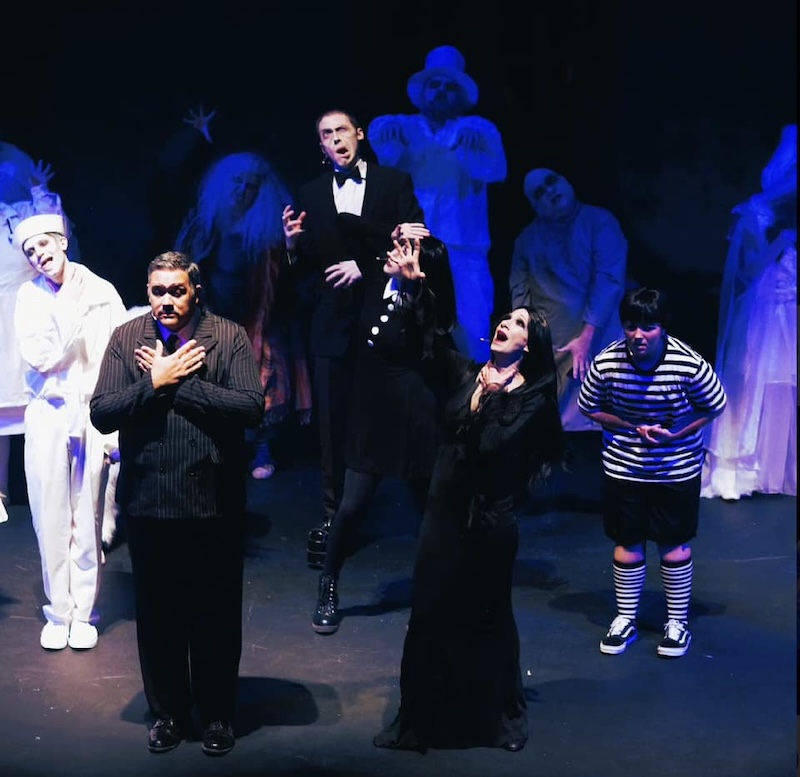 Photograph of the show "The Addams Family" on stage
